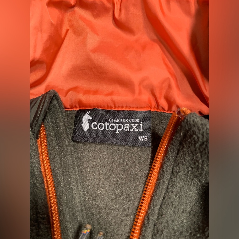 Cotopaxi teca Fleece Jacket with Orange and Blue small - Picture 4 of 9